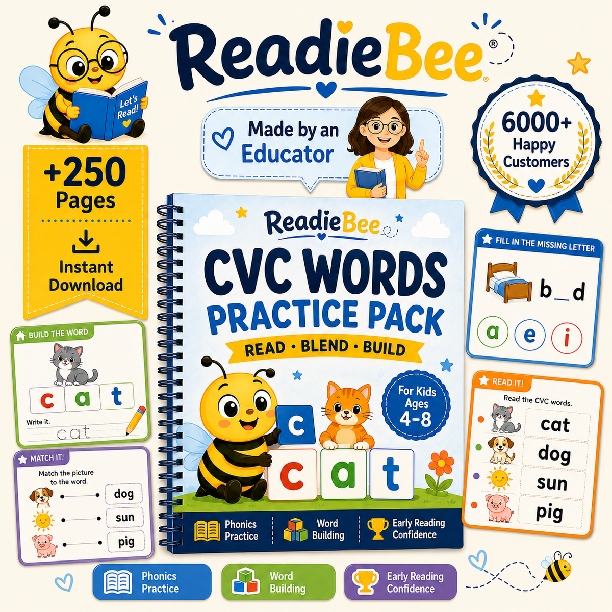 CVC Words Practice Pack