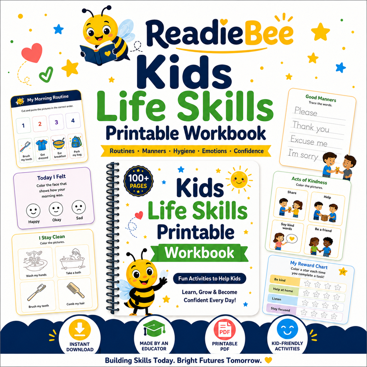 Kids Life Skills Printable Workbook