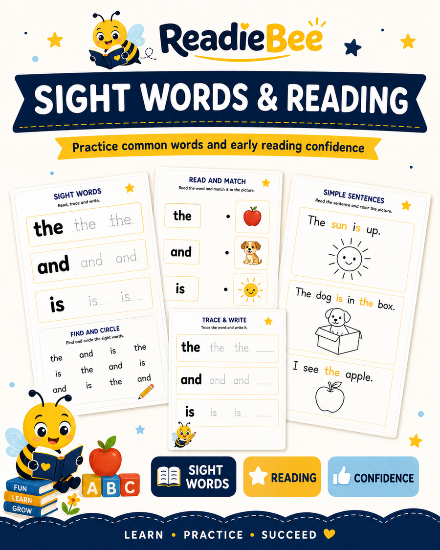 Phonics Workbooks for Kids Bundle