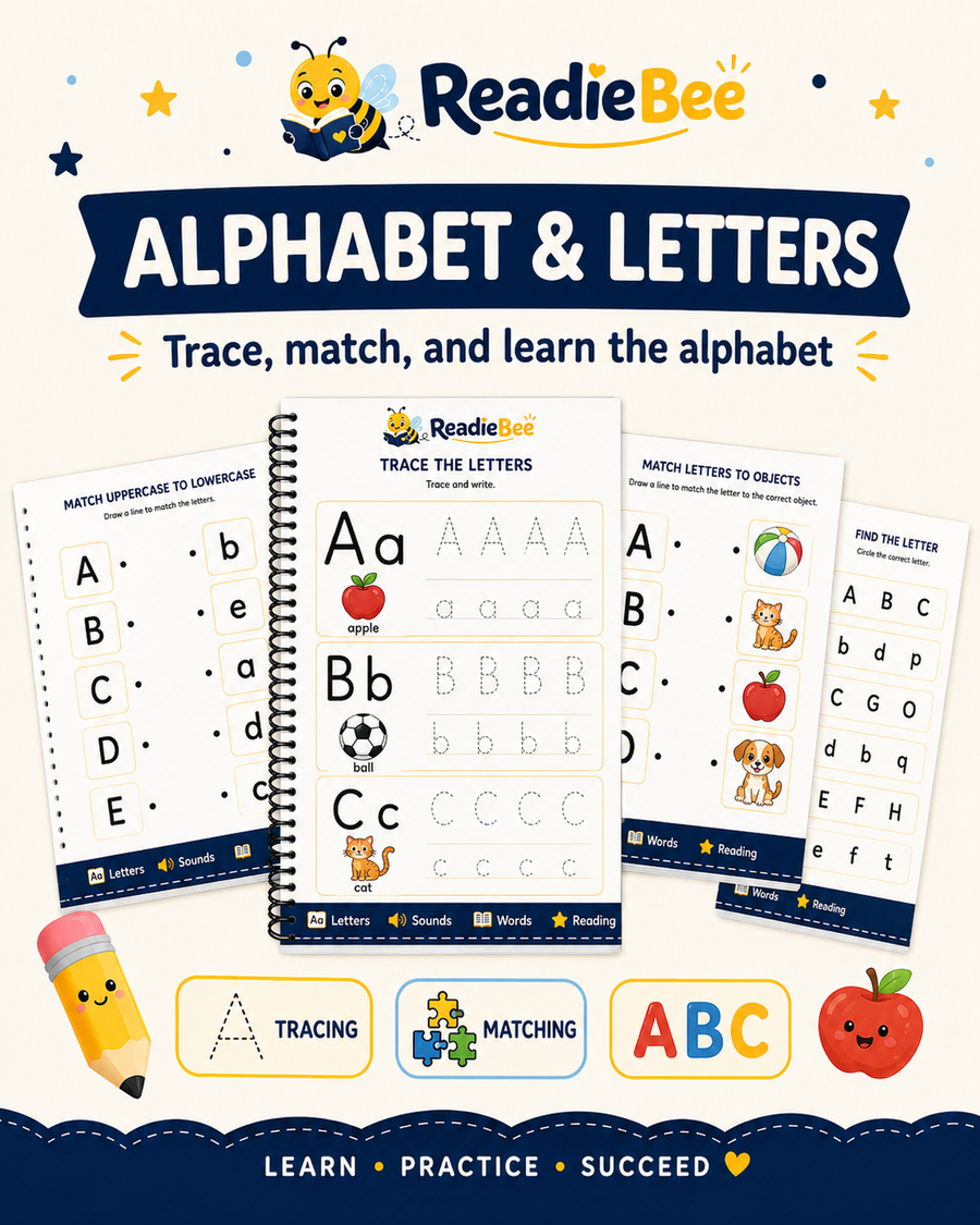 Phonics Workbooks for Kids Bundle