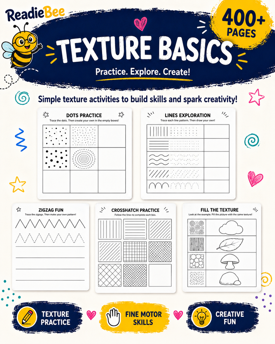 400+ Texture Art Notes & Creative Printable Pack
