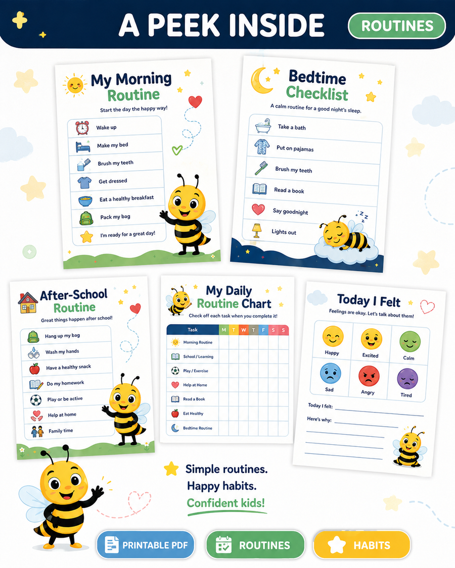 Kids Life Skills Printable Workbook