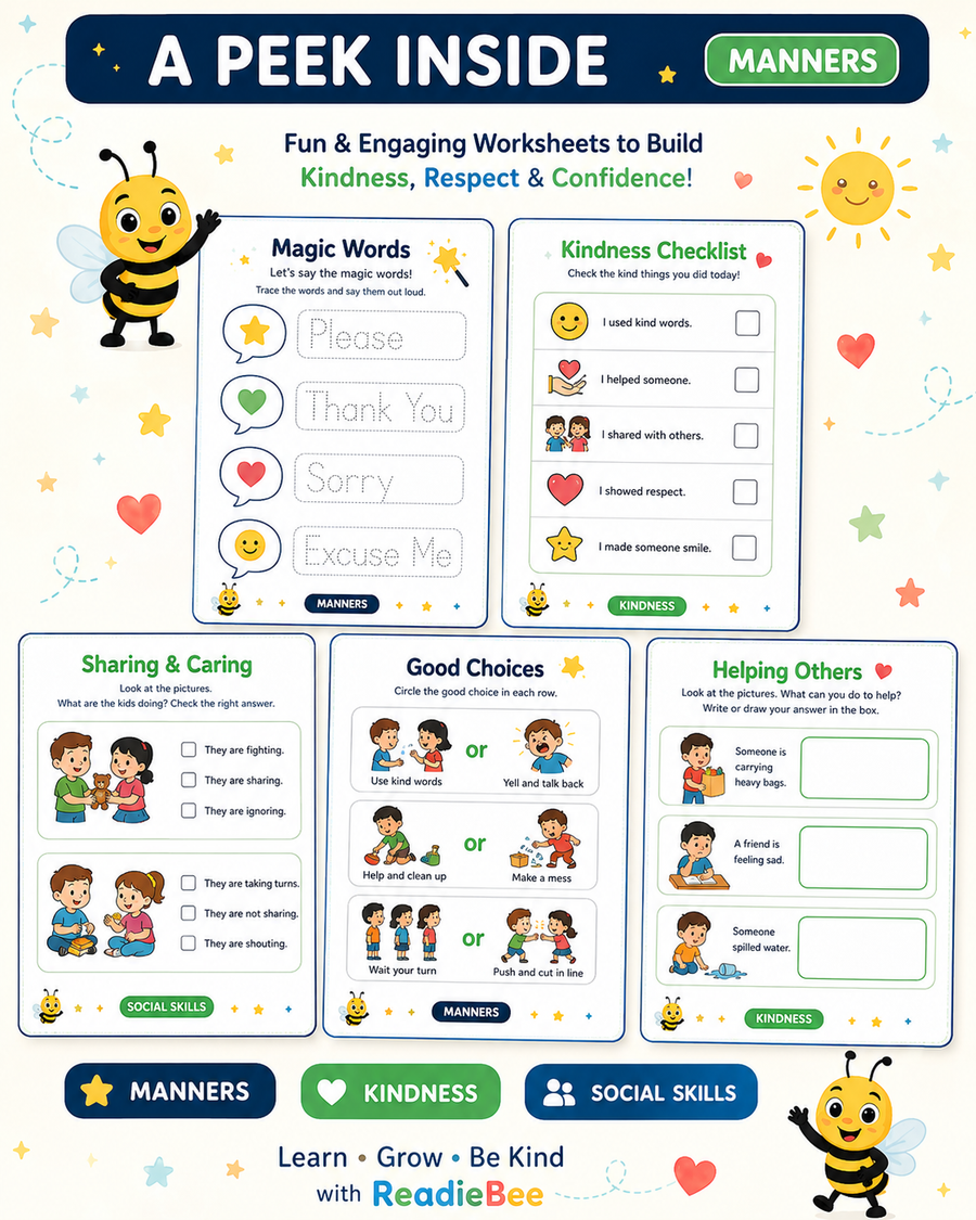 Kids Life Skills Printable Workbook