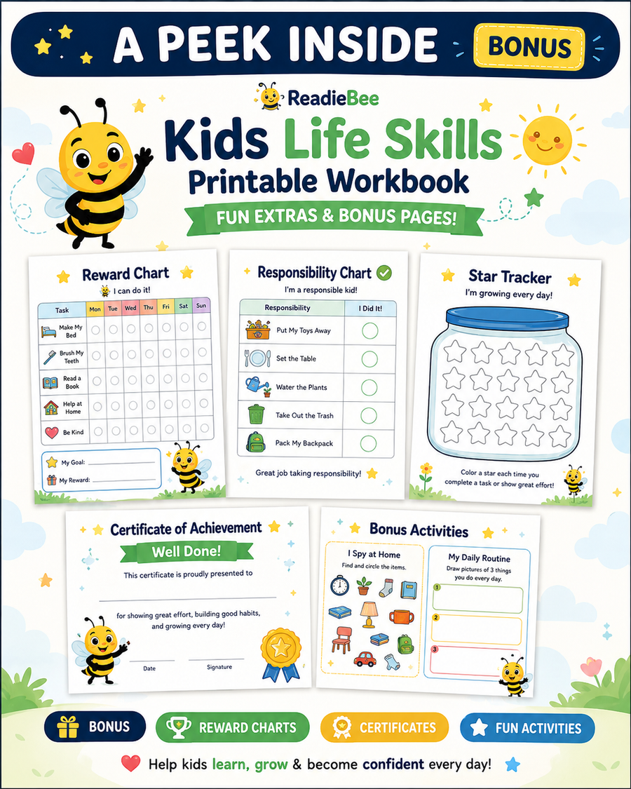 Kids Life Skills Printable Workbook